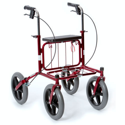 Rollator mit 4 Rädern - Carl-Oskar - Human Care Group - mit Sitz / mit Korb / zusammenklappbar