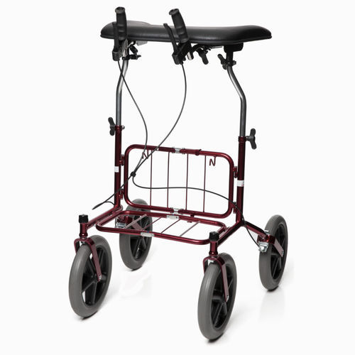 Rollator mit 4 Rädern - Carl-Oskar TW - Human Care Group - mit Korb / mit Armlehnen / höhenverstellbar