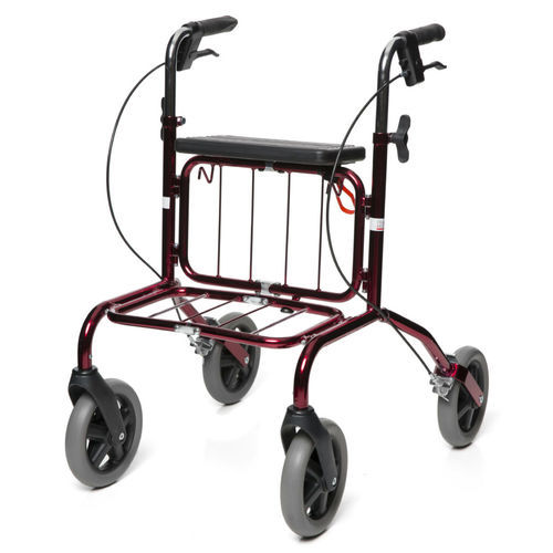 Rollator mit 4 Rädern - Rebel - Human Care Group - mit Sitz / mit Korb / zusammenklappbar