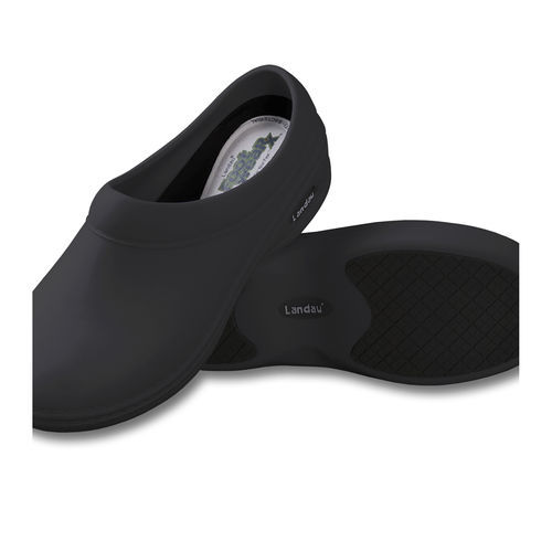 Unisex-Clog - COMFORT - Landau Uniforms - antimikrobiell / weiß / schwarz