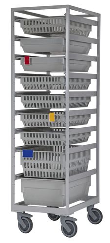 Transportwagen - Transport trolley - MATTTEO - mit Regal / modular / offene Bauweise