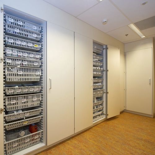 Krankenhausschrank - MATTTEO - mit Regal / modular