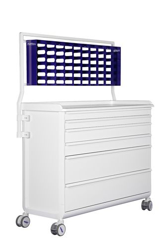 Medizinischer Wagen - Nursing trolley with gallery for surgical suture - MATTTEO - Mehrzweck / Pflege / mit Schublade