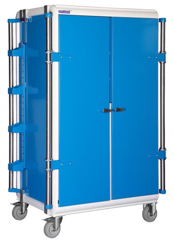 Transportwagen - MODU-FLEX - MATTTEO - mit Regal / 2-türig / modular