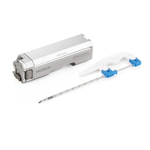Brustbiopsienadel - MEDGUN - Medax - gesichert / echogen / automatisch