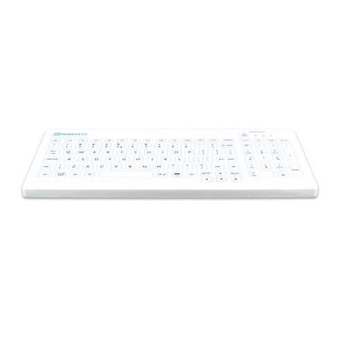 Medizinische Tastatur / mit Ziffernblock - Compact FA  - Purekeys - Silikon / kabellos / USB