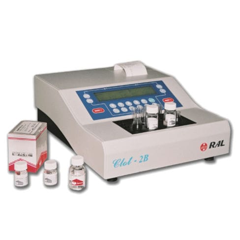 Halbautomatischer Gerinnungsanalysator - Clot 2B - RAL, Tecnica para el Laboratorio S.A. - 2 Kanäle / PT / aPPT