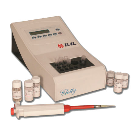 Halbautomatischer Gerinnungsanalysator - CLOTTY - RAL, Tecnica para el Laboratorio S.A. - 1 Kanal / PT / aPPT