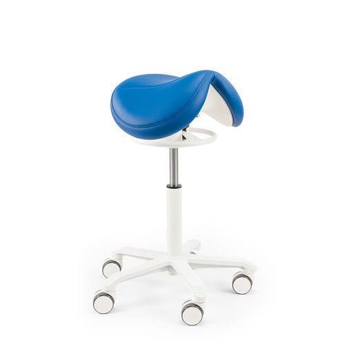 Dentalhocker - Jumper Balance Alba - Score BV - höhenverstellbar / sattelförmig / blau