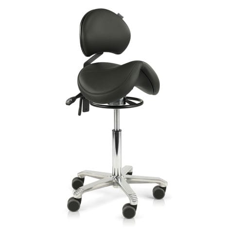 Hocker für Gesundheitseinrichtungen - Jumper Balance  - Score BV - höhenverstellbar / auf Rollen / mit verstellbarer Rückenlehne