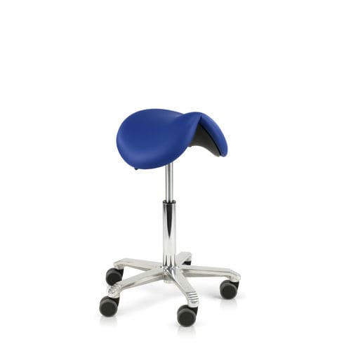 Hocker für Gesundheitseinrichtungen - Seamless upholstered Jumper  - Score BV - höhenverstellbarer / auf Rollen / sattelförmig