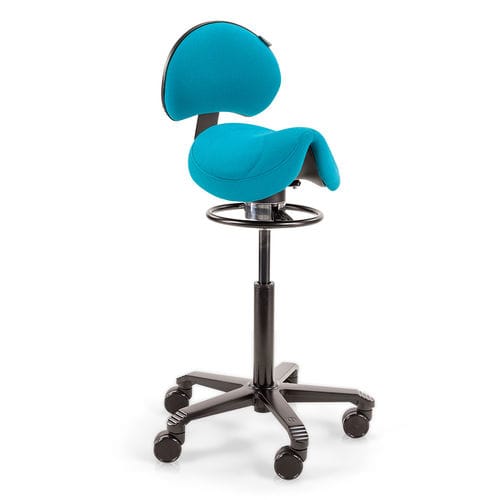 Hocker für Gesundheitseinrichtungen - Office Amazone Balance - Score BV - höhenverstellbar / auf Rollen / mit verstellbarer Rückenlehne