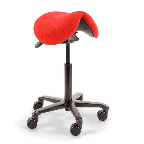 Hocker für Gesundheitseinrichtungen - Office Jumper - Score BV - höhenverstellbarer / auf Rollen / sattelförmig