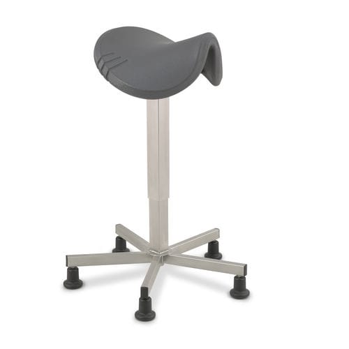 Laborhocker - Amazone Stainless Steel glides - Score BV - auf Rollen / sattelförmig / Edelstahl