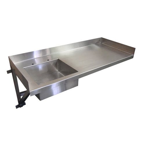 Spüle / 1 Station - GAT-TBL-2460-WH-SS-ST - G2 Automated Technologies , LLC. - Edelstahl / wandmontiert