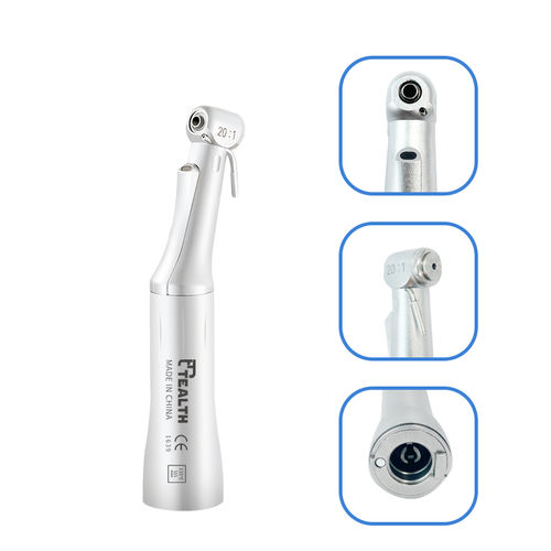 Dental-Winkelstück - R20F-01C - Tealth Foshan Medical Equipment Co.,Ltd - mit Luftmotor / Untersetzung / Glasfaser