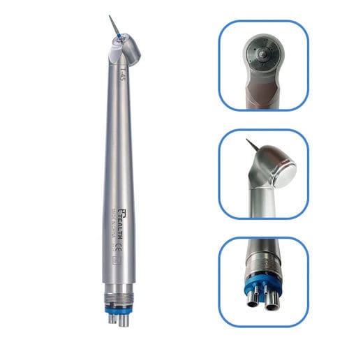 Dental-Turbine - T-45 - Tealth Foshan Medical Equipment Co.,Ltd - mit Luftmotor / 45° / mit Drucktaste