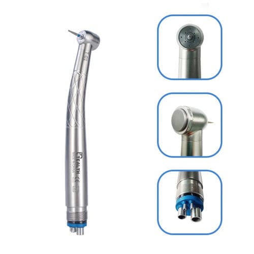 Dental-Turbine - T-01 - Tealth Foshan Medical Equipment Co.,Ltd - mit Luftmotor / Edelstahl / mit externem Vierfach-Spray