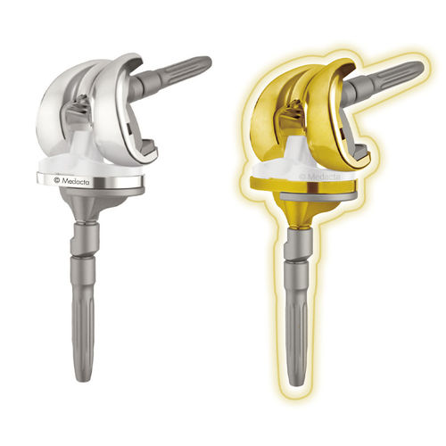 Femur-Patella Knieprothese - GMK®  - Medacta - Revision / gekoppelt, Schlitten / zementiert