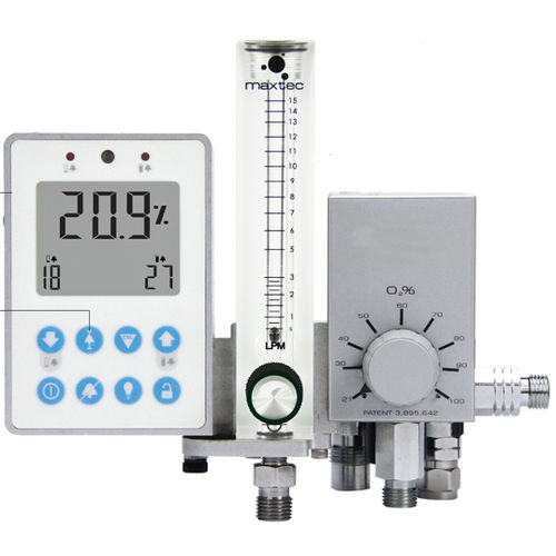 Medizinischer Gasmischer - MaxBlend Lite - Maxtec - Sauerstoff / Luft / Flowmeter