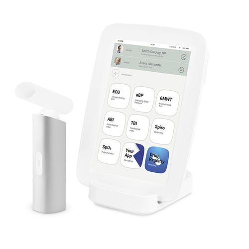 Elektronisches Spirometer - MESI mTABLET SPIRO - MESI - tragbar / mit Touchscreen / mit drahtloser Verbindung