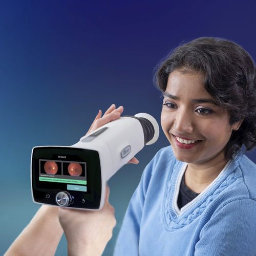 Nicht-mydriatische Funduskamera - Aurora® AEYE - Optomed - retinale Bildgebung / Handgerät