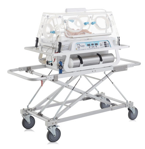 Inkubator für Neugeborene / für Transport - VAV-TR - Tende Elektronik - auf Rollen / höhenverstellbar / mit Waage