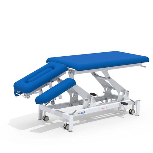 Elektrische Massageliege - PHYS+04 series - Medi-Plinth - hydraulisch / auf Rollen / mit Kopfstütze