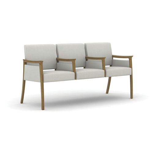 Traversenbank für Wartezimmer - Modern Amenity - Carolina - mit Armlehnen / mit Tisch / 3 Plätze