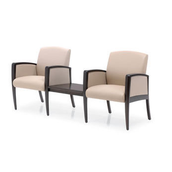 Traversenbank für Wartezimmer - Jordan - Krug - mit Tisch / 3 Plätze / Zweisitzer