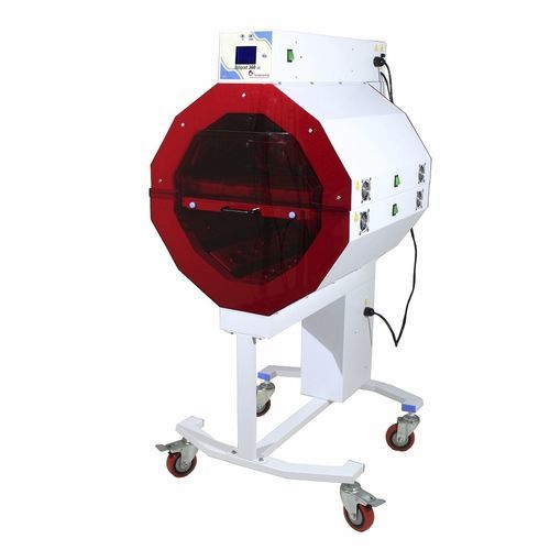 Phototherapielampe für Neugeborene - Bilipod 360 - AVI Healthcare - in Wiegenform / Blaues Licht