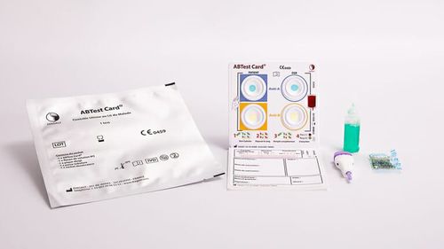 Blutgruppenbestimmungs-Testkit - ABTest Card® - Diagast - für Antikörper / Blut