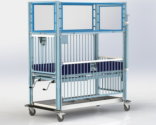 Wiege für Krankenhäuser / für Kinder - SPRINGFIELD PROCEDURAL - HARD Manufacturing CO., INC - auf Rollen / Schale