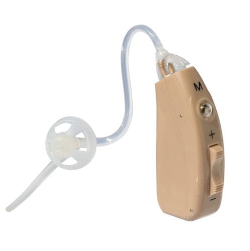 Hörgerät / Ohrkontur, mit Ansatz - JH-351N - Huizhou Jinghao Medical Technology - wiederaufladbar / beigefarben