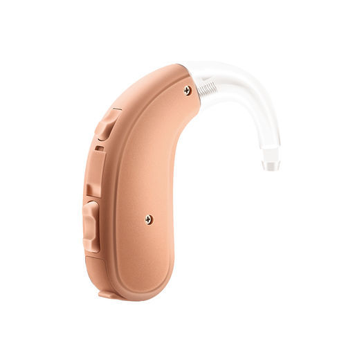 Hörgerät / Ohrkontur, mit Ansatz - JH-D18 - Huizhou Jinghao Medical Technology - mit Störgeräuschunterdrückung / mit Telefonspule / beigefarben