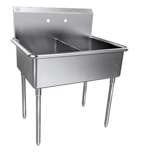 Spüle / 2 Stationen - NSFB-230 - Just Manufacturing - Edelstahl