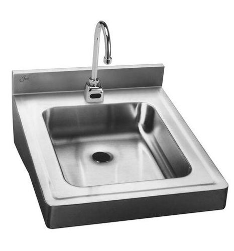 Spüle / 1 Station - HCL-23520-S - Just Manufacturing - Edelstahl / mit Infrarotbedienung / wandmontiert
