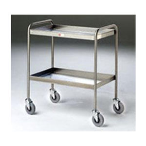 Wagen zum Abräumen - KH436 - K Care Healthcare Equipment - Edelstahl / 2 Ebenen