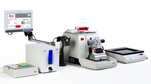 Drucker für Mikroskopie-Objektträger - HistoCore PERMA S - Leica Biosystems - für die Histopathologie / kompakt / Labor