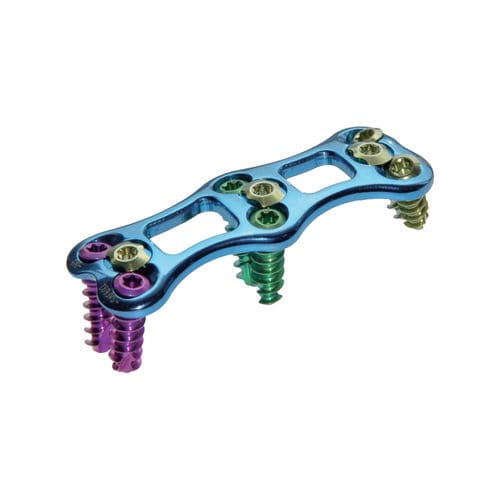 HWS-Arthrodeseplatte - VI - Lepu Medical - mit Verriegelung / Titan / 2 Ebenen