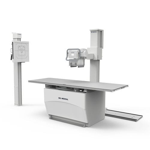 Digitales Röntgensystem - FMT - DEL Medical - für multifunktionale Röntgenaufnahmen / mit bodenstehendem Bucky