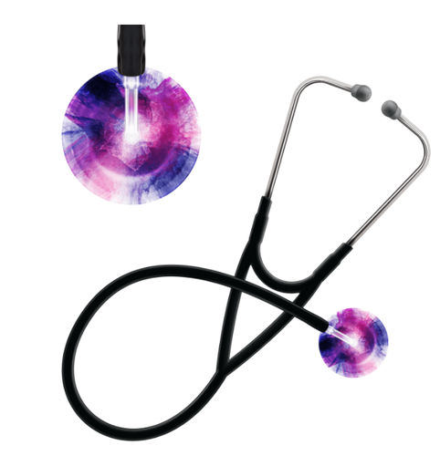 Stethoskop für Kardiologie - Tie Dye - UltraScope - Flachkopf / Edelstahl