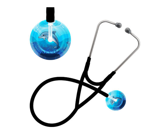 Stethoskop für Kardiologie - Dolphin - UltraScope - für Veterinärmedizin / Flachkopf / Edelstahl