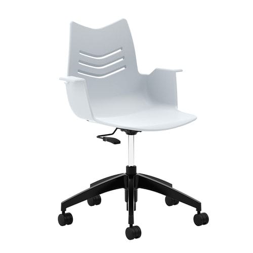 Bürostuhl für Wartezimmer - Essay - National Office Furniture - auf Rollen / mit Armlehnen / höhenverstellbar