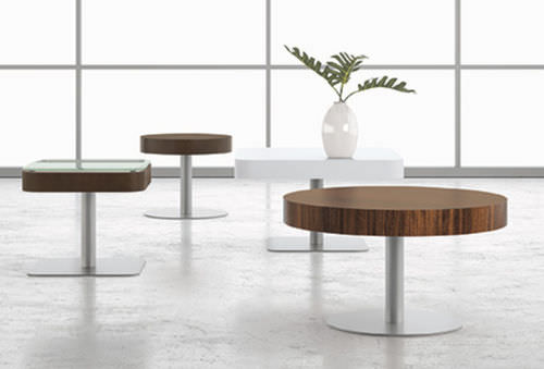 Beistelltisch für Wartezimmer - Staccato - National Office Furniture - quadratisch / rund