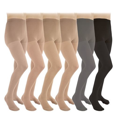 Stützstrumpf zur Prävention venöser Thromboembolien - VEINAX CLASSE 2 - Aircast - für Frauen / beigefarben / grau