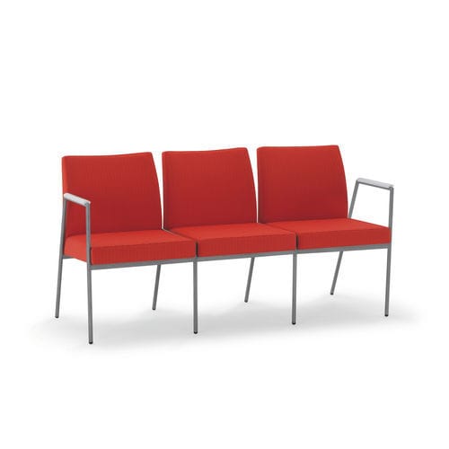 Traversenbank für Wartezimmer - Suite Tandem - Encore - mit Armlehnen / mit Tisch / für Übergewichtige