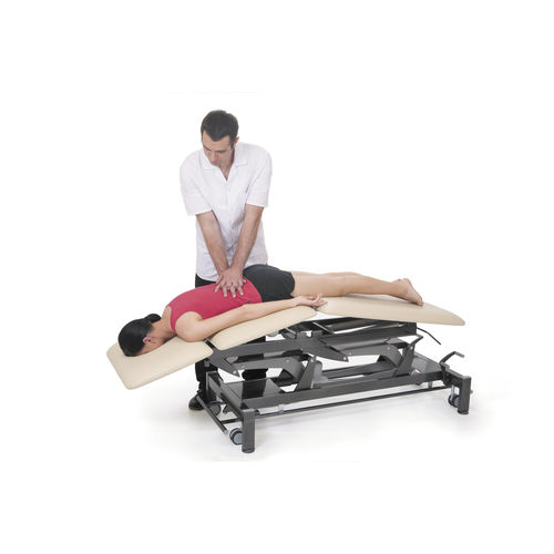 Elektrische Massageliege - Montane Atlas - Chattanooga International - auf Rollen / mit höhenverstellbarer Rückenlehne / dreiteilig