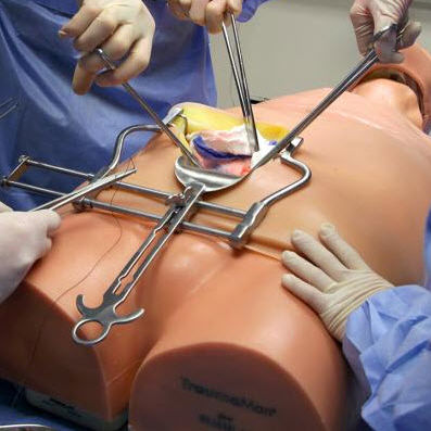 Laparoskopischer Patientensimulator - SA-1130 - Simulab Corporation - für Abdominalchirurgie / Traumazustände / Monitor