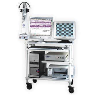 Elektromyograph / 2 Kanäle -  Aleron 201 - Recorders & Medicare Systems - 4 Kanäle / zur Muskelbewegung von Schädel und Gesicht / mit Rollgestell